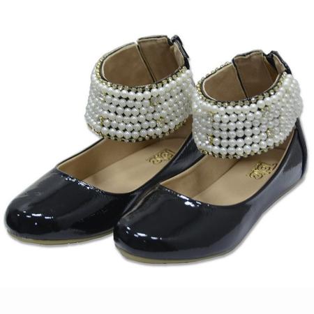 Sapatilha infantil Em Couro Com Aplicações - cor preta - Toke/Kimey -  Calçados Infantis - Magazine Luiza