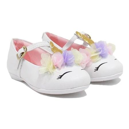 Sapatilha Infantil Pampili Bailarina Unic rnio Branco 188363