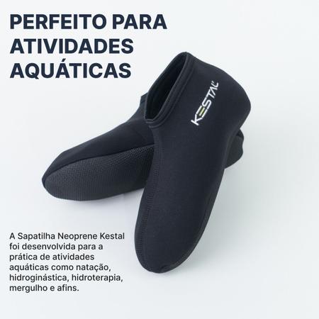 Imagem de Sapatilha Neoprene Hidroginástica Natação Aquática Kestal