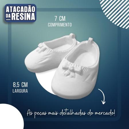 Imagem de Sapatinho Boneca 10 Sapato Batizado Bebê Lembrancinha