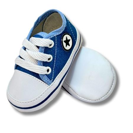Sapatinho De Bebe Estrelinha Cano Alto Unisex Jeans Jeans Blog