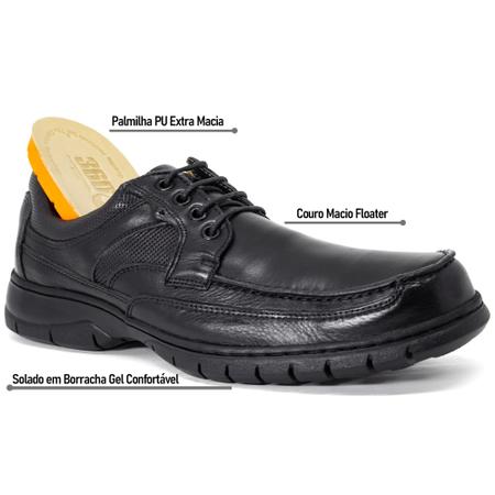 Sapato Anatomic Gel 360 Plus Couro com Cadar o 7909 Sapato