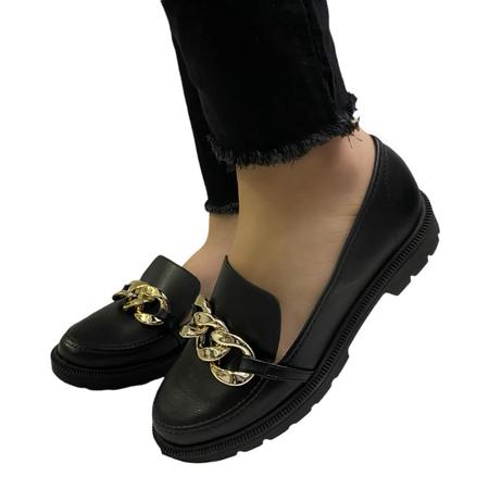 Sapato Beira Rio 4283.105 Mocassim Casual Salto Tratorado Feminino