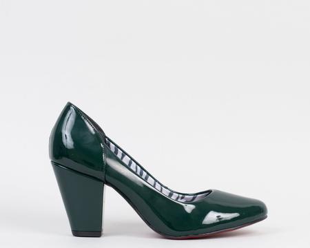 Sapato Boneca Verniz Verde Militar CBK CHIBINSKI Cal ados