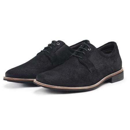 Sapato masculino camurça preto sale