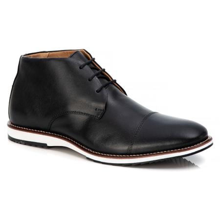 Imagem de Sapato Cano Médio Oxford Casual Brogue Premium Couro Confort