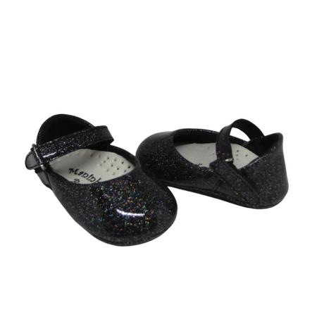 Imagem de Sapato de Bebe Sapatilha Salomé Casual Batizado Infantil Menina RN Maninhos Baby