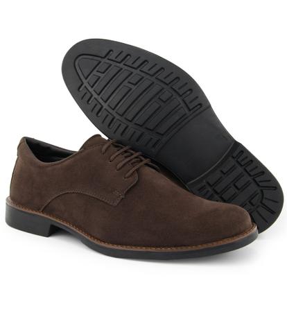 Sapato em Camur a Ingl s Preto Oxford Conforto prancho