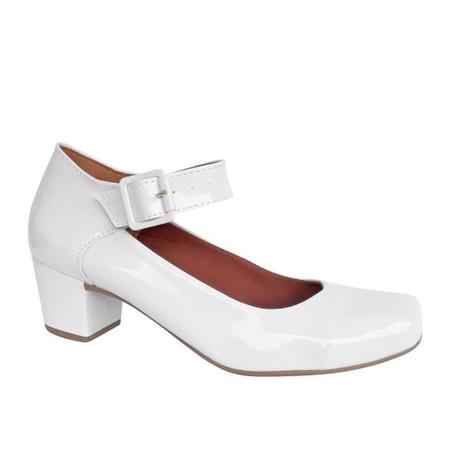 Sapato Feminino Boneca Noiva Branco Verniz Salto Baixo Grosso - Calçados  Femininos - Magazine Luiza