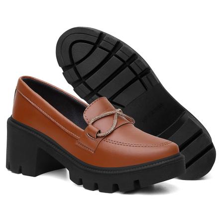 Sapato Feminino Mocassim Oxford Tratorado Super Confortavel - GGFontanezi Imagem de Sapato Feminino Mocassim Oxford Tratorado Super Confortavel