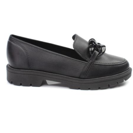 Sapato Feminino Mocassim Tratorado Beira Rio Preto Mocassim