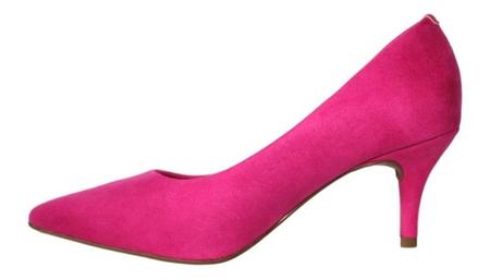 Scarpin pink cheap camurça