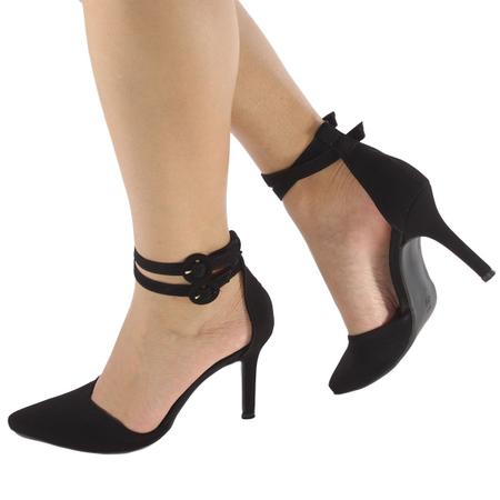 Imagem de Sapato feminino scarpin salto fino preto er0096