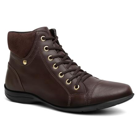 Sapato Masculino Bota Botinha de Amarrar Casual Cores Preto e Café - Biabiell Imagem de Sapato Masculino Bota Botinha de Amarrar Casual Cores Preto e Café