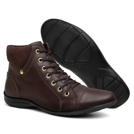 Sapato Masculino Bota Botinha de Amarrar Casual Cores Preto e Café - Biabiell Imagem de Sapato Masculino Bota Botinha de Amarrar Casual Cores Preto e Café