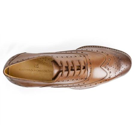 Sapato masculino casual brogue sandro moscoloni pompéia marrom claro tan -  Sapato Casual Masculino - Magazine Luiza