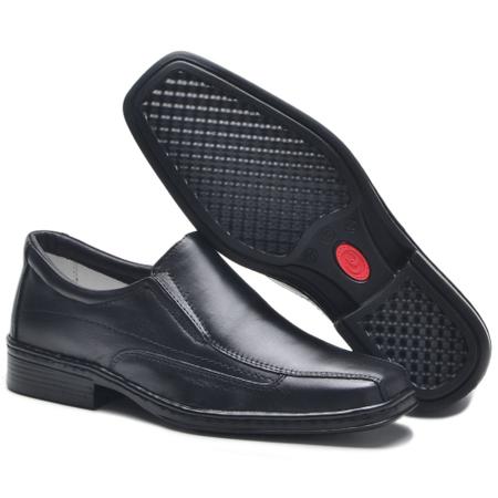 Imagem de Sapato Masculino Conforto Ortopédico para Diabéticos Em Couro de Carneiro