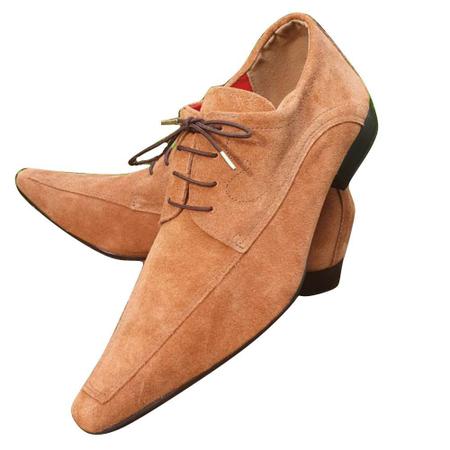 Sapato Masculino Italiano em Camurça Oxford - Marrom - South Style - Sapato  Casual Masculino - Magazine Luiza