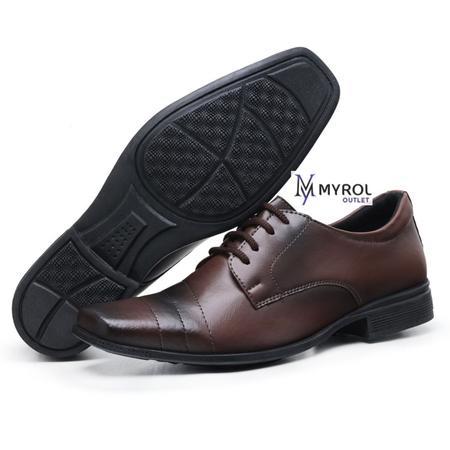 Sapato Masculino Myrol Outlet Social Cl ssico Caf Com Cadar o