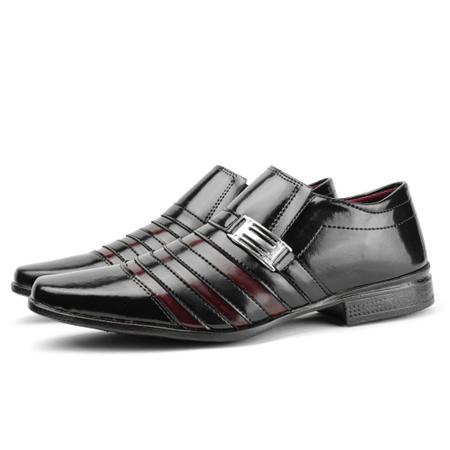Sapato social hotsell preto e vermelho