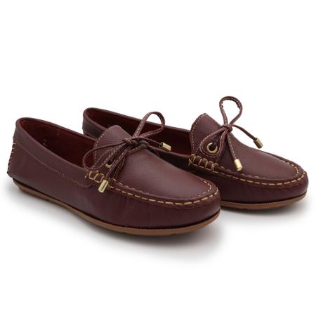 Mocassim vinho on sale feminino