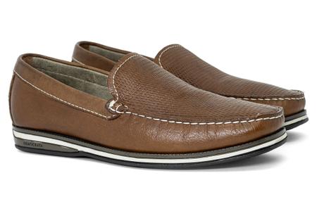 Mocassim sales couro democrata