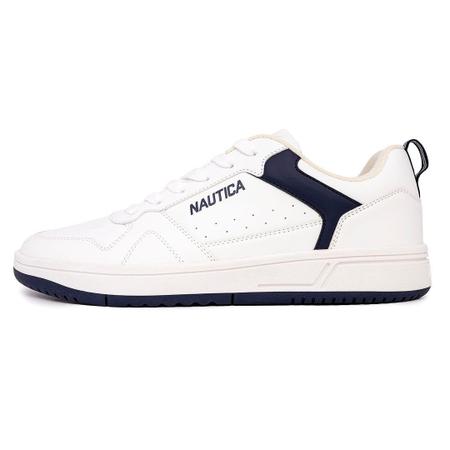 Imagem de Sapato Nautica Bence-White Navy Fashion para homens, tamanho 12