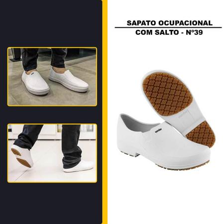 Imagem de Sapato Ocupacional Classic Com Salto 39 Branco Vonder