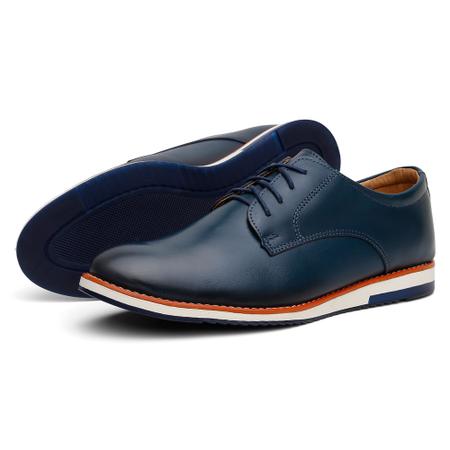 Sapato Oxford Casual Masculino 100% Couro Acompanha Carteira - FABRICAÇÃO NACIONAL Imagem de Sapato Oxford Casual Masculino 100% Couro Acompanha Carteira