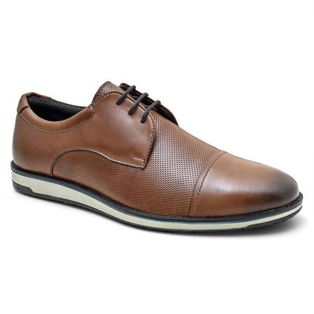 Imagem de Sapato Oxford Couro Masculino Moda Casual Moderno Confortável F5332