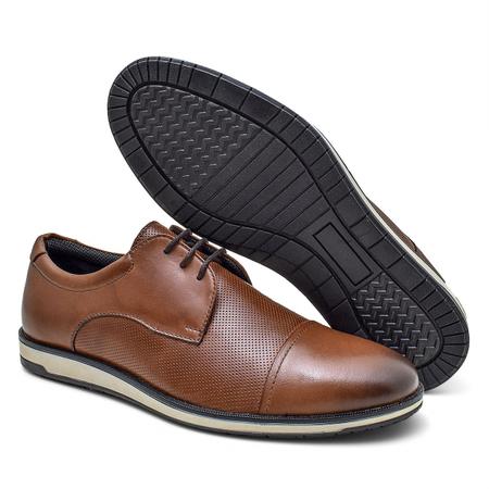 Imagem de Sapato Oxford Couro Masculino Moda Casual Moderno Confortável F5332