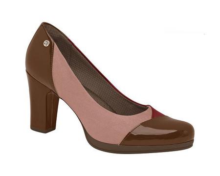 Sapato bico redondo salto alto outlet