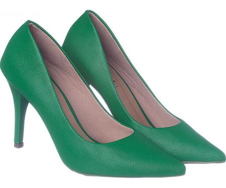 Sapato scarpin hotsell verde musgo