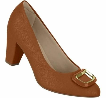 Sapato Scarpin Modare Ultraconforto Napa Camel 35 Imagem de Sapato Scarpin Modare Ultraconforto Napa Camel 35