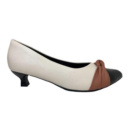 Imagem de Sapato Scarpin Piccadilly Salto Médio 740017 Feminino-Off White