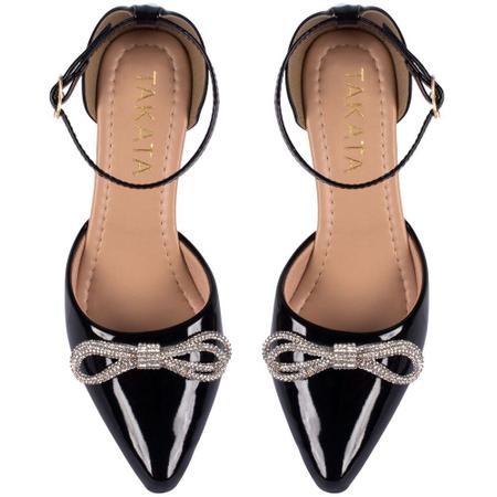 Sapato Scarpin Salomé Feminino Bico Fino Salto Alto Bloco Quadrado 2.01 - Takata Imagem de Sapato Scarpin Salomé Feminino Bico Fino Salto Alto Bloco Quadrado 2.01