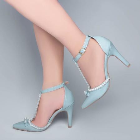 Sapato de cheap festa azul