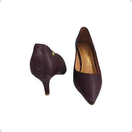 Sapato Scarpin Vizzano Salto medio Feminino Bico Fino 7,5cm Imagem de Sapato Scarpin Vizzano Salto medio Feminino Bico Fino 7,5cm