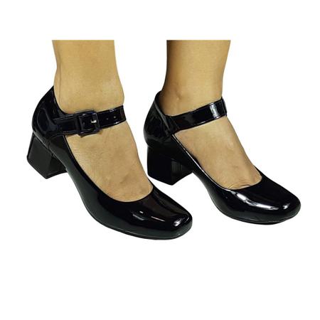 Sapato lilha shoes feminino store confortavel salto baixo grosso