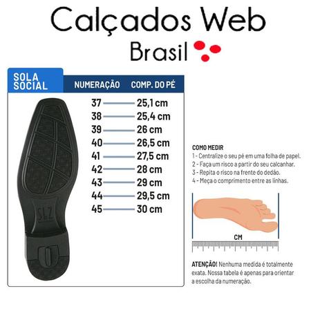 Imagem de Sapato Social Casual Masculino Bico Quadrado Sport Fino Super Confortável 3061