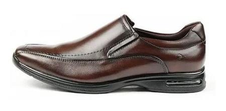 Sapato Social Classico Masculino Democrata Air Spot Tabaco Imagem de Sapato Social Classico Masculino Democrata Air Spot Tabaco