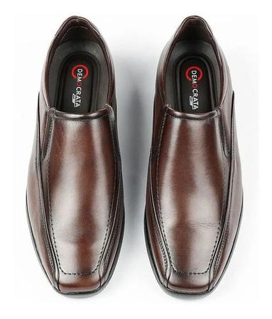 Sapato Social Classico Masculino Democrata Air Spot Tabaco Imagem de Sapato Social Classico Masculino Democrata Air Spot Tabaco