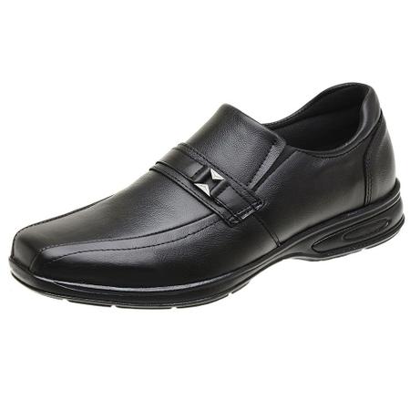 Sapato Social Conforto Couro Masculino Forrado Com Espuma Elastico Calce Facil - Warboot Imagem de Sapato Social Conforto Couro Masculino Forrado Com Espuma Elastico Calce Facil
