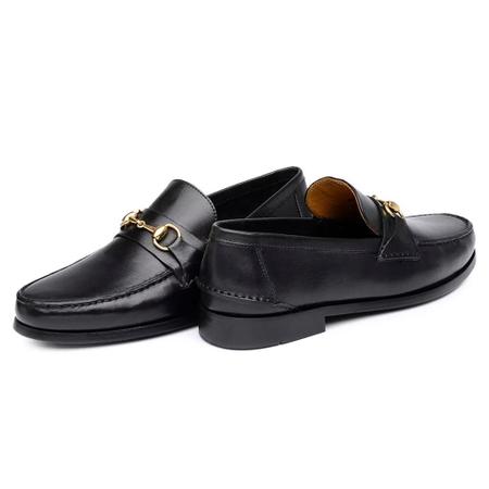 Sapato Social Couro Jacometti Masculino Enfeite Metal Estilo Imagem de Sapato Social Couro Jacometti Masculino Enfeite Metal Estilo