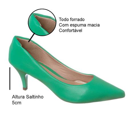 Sapato Social Feminino Scarpin Salto Baixo Fino Confortável - Fashionei - Calçados  Femininos - Magazine Luiza