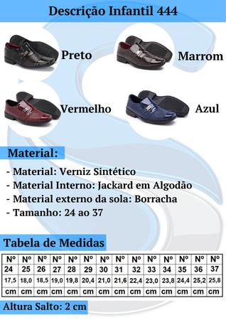Sapato Social Infantil Masculino 444 SCHIARELLI Sapato