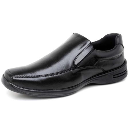 Sapato preto on sale com cadarço