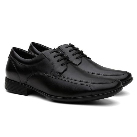 Sapato Social Masculino Couro Bico Fino Cadar o Conforto HShoes