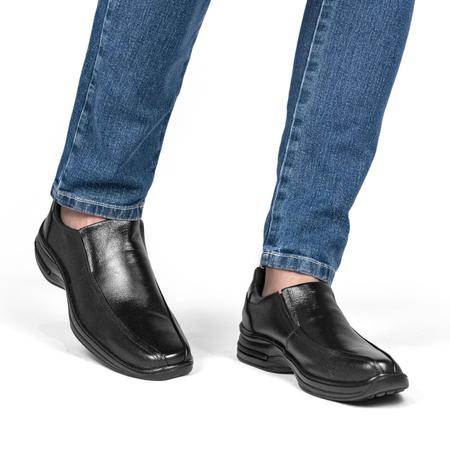 Sapato Social Masculino Couro Legitimo Anti Stress Confort vel
