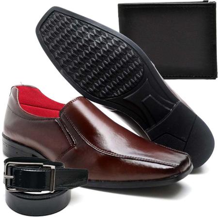 Sapato Social Masculino Couro Vegetal Cinto Village Boots